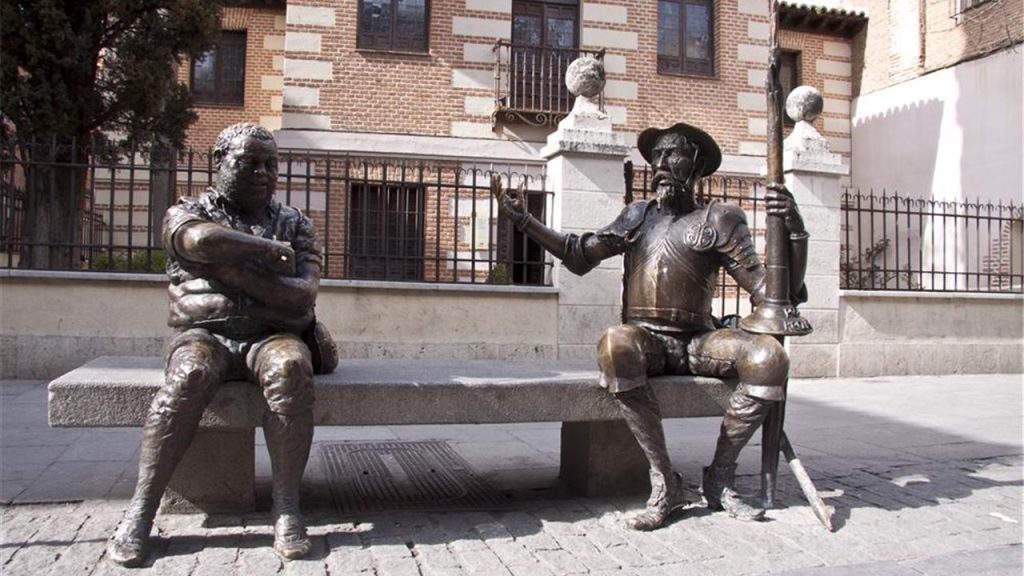 Estatua de Don Quijote y Sancho Panza Alcalá de Henares