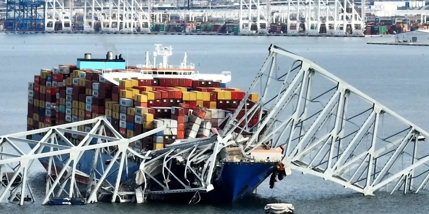 Nuestra carga ya puede pasar por el puente de Baltimore